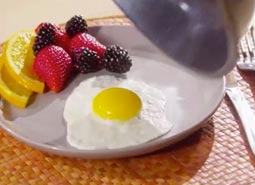 Oeufs parfaits qui ne collent pas